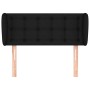 Black fabric headboard 103x23x78/88 cm by , Headboards and footboards - Ref: Foro24-3117570, Price: 55,99 €, Discount: %