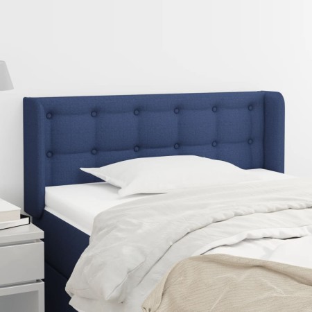 Cabecero de tela azul 83x16x78/88 cm de , Cabeceros y pies de cama - Ref: Foro24-3119182, Precio: 47,73 €, Descuento: %