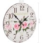 Vintage wall clock with flowers 30 cm by vidaXL, Wall clocks - Ref: Foro24-50625, Price: 14,39 €, Discount: %