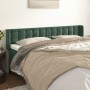 Dark green velvet headboard 163x16x78/88 cm by , Headboards and footboards - Ref: Foro24-3119259, Price: 74,26 €, Discount: %