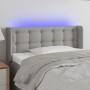 Light gray fabric headboard with LED 83x16x78/88 cm by , Headboards and footboards - Ref: Foro24-3123644, Price: 60,99 €, Dis...