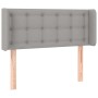 Light gray fabric headboard with LED 83x16x78/88 cm by , Headboards and footboards - Ref: Foro24-3123644, Price: 60,99 €, Dis...