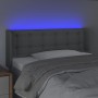 Cabecero con LED de tela gris claro 83x16x78/88 cm de , Cabeceros y pies de cama - Ref: Foro24-3123644, Precio: 55,20 €, Desc...