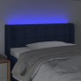 Kopfteil aus blauem Stoff mit LED 83x16x78/88 cm von , Kopf- und Fußteile - Ref: Foro24-3123650, Preis: 51,26 €, Rabatt: %