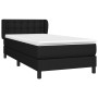 Cama box spring con colchón tela negro 100x200 cm de , Camas y somieres - Ref: Foro24-3126543, Precio: 326,80 €, Descuento: %