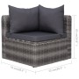 Set aus 3-teiligen Gartensofas und Kissen, synthetisches Rattangrau von vidaXL, Outdoor-Sofas - Ref: Foro24-44163, Preis: 329...