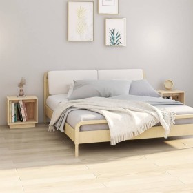 Bedside tables 2 pcs solid pine wood 40x30x40 cm by vidaXL, Nightstands - Ref: Foro24-813336, Price: 49,72 €, Discount: %