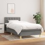 Cama box spring con colchón tela gris oscuro 80x200 cm de , Camas y somieres - Ref: Foro24-3140890, Precio: 270,71 €, Descuen...