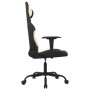 Silla gaming con reposapiés tela crema y negro de , Sillones para videojuegos - Ref: Foro24-3143722, Precio: 138,64 €, Descue...