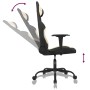 Silla gaming con reposapiés tela crema y negro de , Sillones para videojuegos - Ref: Foro24-3143722, Precio: 138,64 €, Descue...