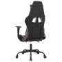 Gaming-Stuhl mit Fußstütze aus schwarz-orangefarbenem Kunstleder von , Gaming-Stühle - Ref: Foro24-3143659, Preis: 137,99 €, ...