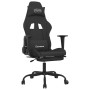 Massage-Gaming-Stuhl mit Fußstütze aus schwarzem Stoff von , Gaming-Stühle - Ref: Foro24-345483, Preis: 138,64 €, Rabatt: %