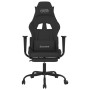 Massage-Gaming-Stuhl mit Fußstütze aus schwarzem Stoff von , Gaming-Stühle - Ref: Foro24-345483, Preis: 138,64 €, Rabatt: %