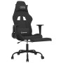 Massage-Gaming-Stuhl mit Fußstütze aus schwarzem Stoff von , Gaming-Stühle - Ref: Foro24-345483, Preis: 138,64 €, Rabatt: %