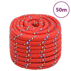 Cuerda de barco polipropileno rojo 20 mm 50 m de , Sogas y cuerdas metálicas - Ref: Foro24-152421, Precio: 71,99 €, Descuento: %