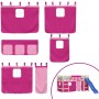 Pink polyester high bed curtains by , Accessories for beds and slatted bases - Ref: Foro24-835915, Price: 24,67 €, Discount: %