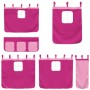 Pink polyester high bed curtains by , Accessories for beds and slatted bases - Ref: Foro24-835915, Price: 24,67 €, Discount: %