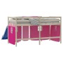 Pink polyester high bed curtains by , Accessories for beds and slatted bases - Ref: Foro24-835915, Price: 24,67 €, Discount: %