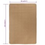 Jute rug with natural latex backing 80x160 cm by vidaXL, Rugs - Ref: Foro24-245284, Price: 32,61 €, Discount: %