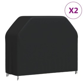 Cubiertas para barbacoas 2 uds tela Oxford 420D 147x61x112 cm de , Fundas para muebles de jardín - Ref: Foro24-3203389, Preci...