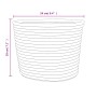 Storage baskets 2 units cotton gray and white Ø24x18 cm by , Baskets - Ref: Foro24-358453, Price: 20,99 €, Discount: %