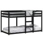 Solid black pine wood bunk bed 90x190 cm by , Beds and slatted bases - Ref: Foro24-3206509, Price: 214,04 €, Discount: %