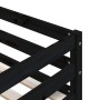 Solid black pine wood bunk bed 90x190 cm by , Beds and slatted bases - Ref: Foro24-3206509, Price: 214,04 €, Discount: %