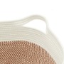 Brown and white cotton storage basket Ø40x25 cm by , Baskets - Ref: Foro24-358464, Price: 18,16 €, Discount: %