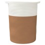 Brown and white cotton storage basket Ø49x65 cm by , Baskets - Ref: Foro24-358493, Price: 51,33 €, Discount: %