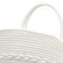 Gray and white cotton storage basket Ø43x38 cm by , Baskets - Ref: Foro24-358485, Price: 21,97 €, Discount: %