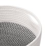 Storage baskets 2 pcs gray and white cotton Ø28x18 cm by , Baskets - Ref: Foro24-358458, Price: 26,60 €, Discount: %