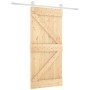 Puerta corredera con herrajes madera maciza de pino 95x210 cm de , Puertas - Ref: Foro24-3203250, Precio: 223,21 €, Descuento: %