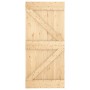 Puerta corredera con herrajes madera maciza de pino 95x210 cm de , Puertas - Ref: Foro24-3203250, Precio: 223,21 €, Descuento: %