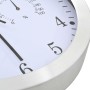 Reloj de pared de cuarzo higrómetro y termómetro 30 cm blanco de vidaXL, Relojes de pared - Ref: Foro24-50623, Precio: 23,27 ...