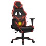 Gaming-Stuhl mit Massage und Fußstütze aus schwarz-rotem Kunstleder von , Gaming-Stühle - Ref: Foro24-345435, Preis: 139,89 €...