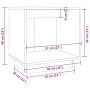 Nachttische 2 Stück aus massivem Kiefernholz 40x30x40 cm von vidaXL, Nachttische - Ref: Foro24-813336, Preis: 49,03 €, Rabatt: %