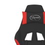 Silla gaming de masaje con reposapiés tela negro y rojo de , Sillones para videojuegos - Ref: Foro24-345489, Precio: 139,63 €...