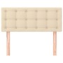 Cream fabric headboard 80x5x78/88 cm by , Headboards and footboards - Ref: Foro24-346401, Price: 37,38 €, Discount: %