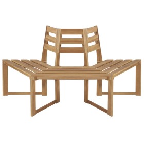 Medium hexagonal tree bench solid acacia wood 160 cm by vidaXL, garden benches - Ref: Foro24-44251, Price: 190,16 €, Discount: %