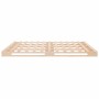 Solid pine wood pallet bed 140x200 cm by , Beds and slatted bases - Ref: Foro24-821392, Price: 127,99 €, Discount: %