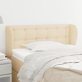 Cream fabric headboard 103x23x78/88 cm by , Headboards and footboards - Ref: Foro24-3117573, Price: 51,04 €, Discount: %