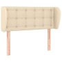 Cream fabric headboard 103x23x78/88 cm by , Headboards and footboards - Ref: Foro24-3117573, Price: 54,63 €, Discount: %