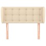 Cream fabric headboard 103x23x78/88 cm by , Headboards and footboards - Ref: Foro24-3117573, Price: 54,63 €, Discount: %