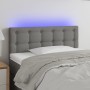 Cabecero con LED de tela gris oscuro 80x5x78/88 cm de , Cabeceros y pies de cama - Ref: Foro24-3122021, Precio: 44,58 €, Desc...