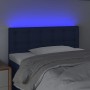 Cabecero con LED de tela azul 100x5x78/88 cm de , Cabeceros y pies de cama - Ref: Foro24-3122042, Precio: 47,88 €, Descuento: %