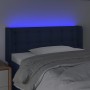 Blue fabric headboard with LED 103x16x78/88 cm by , Headboards and footboards - Ref: Foro24-3123666, Price: 55,30 €, Discount: %