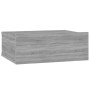 Mesita de noche flotante madera contrachapada gris 40x30x15cm de vidaXL, Mesitas de noche - Ref: Foro24-815284, Precio: 27,37...