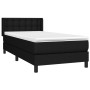 Cama box spring con colchón tela negro 100x200 cm de , Camas y somieres - Ref: Foro24-3130011, Precio: 304,51 €, Descuento: %