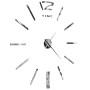 Reloj de pared 3D con diseño moderno 100 cm XXL plateado de vidaXL, Relojes de pared - Ref: Foro24-50637, Precio: 19,43 €, De...