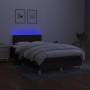 Cama box spring con colchón LED tela negro 120x200 cm de , Camas y somieres - Ref: Foro24-3134023, Precio: 391,44 €, Descuent...